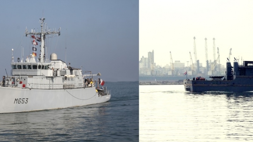 القوات البحرية المصرية والإسبانية تنفذان تدريباً بحرياً عابراً  -ارشيفية-