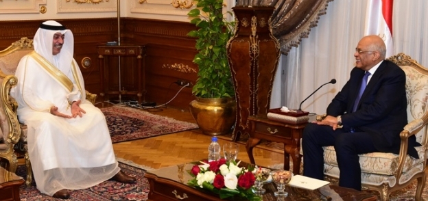 بالصور| رئيس البرلمان يستقبل أمين عام مجلس النواب البحريني لتطوير العلاقات