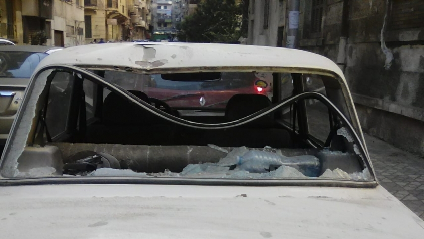 تحطم سيارة في الإسكندرية