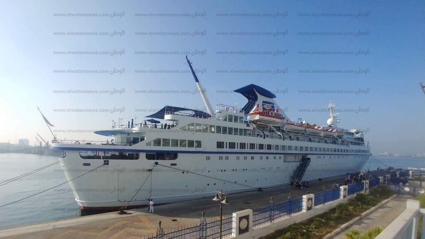 أحد السفن بميناء الإسكندرية - صورة أرشيفية