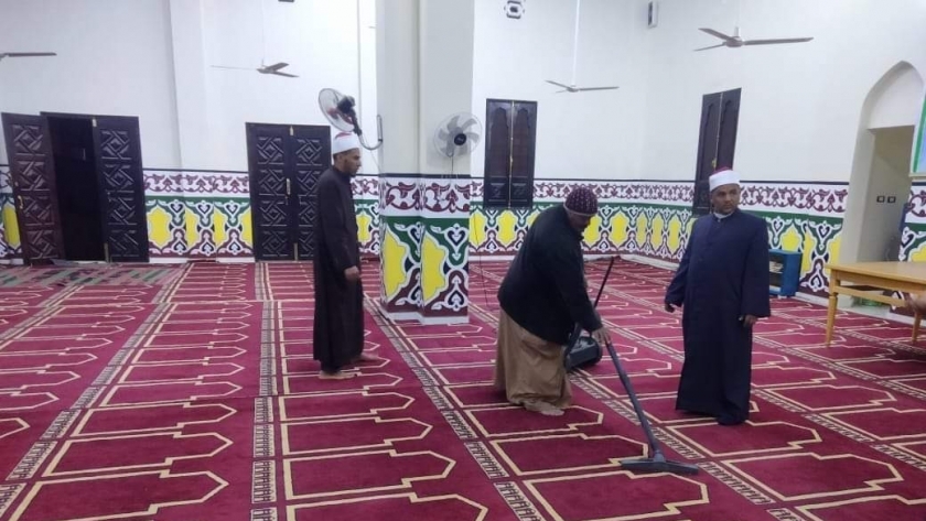 حملات تنظيف مساجد الوادي الجديد استعدادا لشهر رمضان
