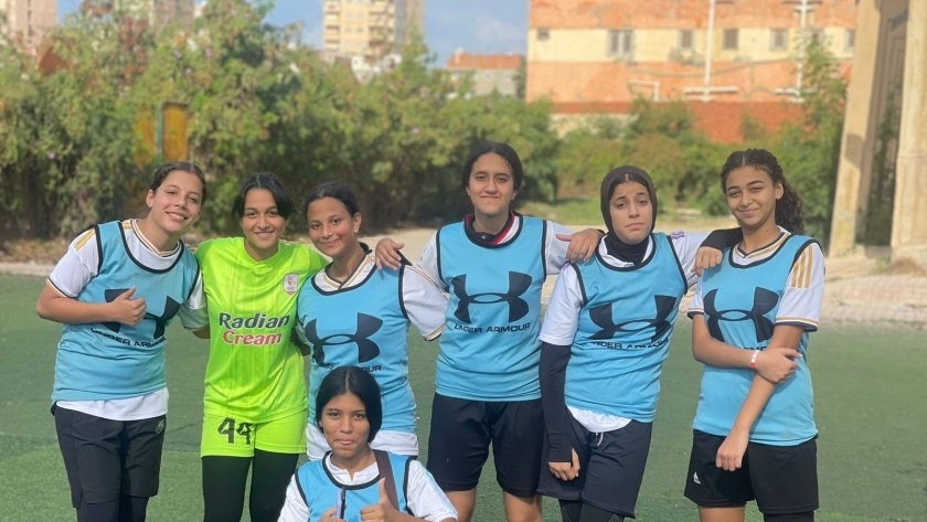 فريق بنات العجمي الفائز ببطولة الإسكندرية