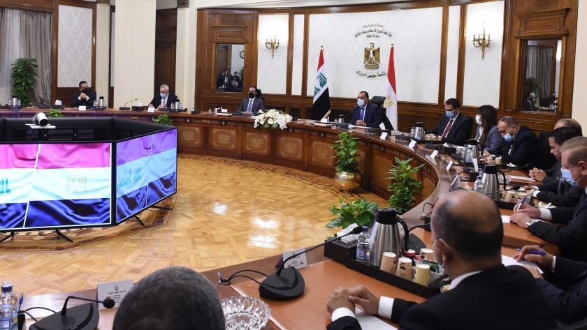 مدبولي يستقبل رئيس مجلس النواب العراقي.. ويؤكد دعم مصر لبغداد