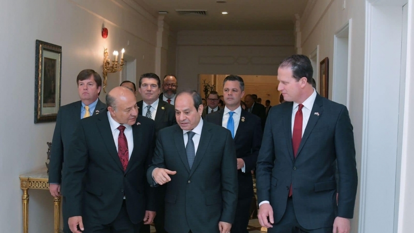 من زيارة وفد الكونجرس الأمريكي لمصر