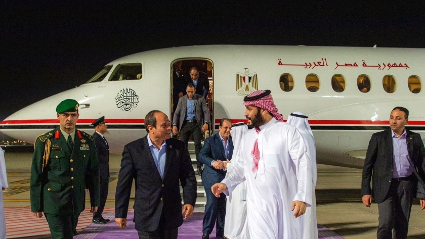 الرئيس عبد الفتاح السيسي وولي العهد السعودي