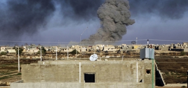قصف جوى على مدينة الموصل