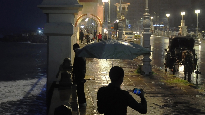 أمطار متوسطة تحتاج الإسكندرية وطقس غير مستقر