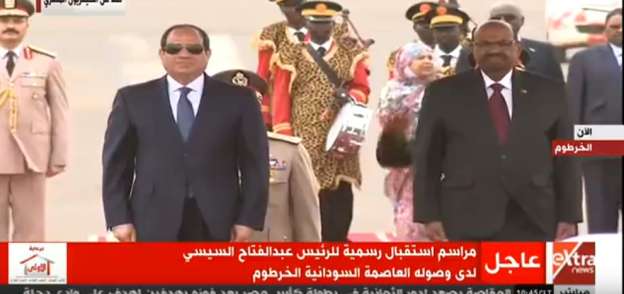 الرئيس عبدالفتاح السيسي ونظيره السوداني