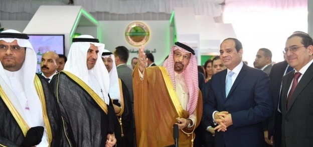 السيسي ووزير الطاقة والصناعةة والثروة المعدنية السعودي