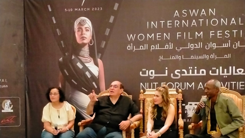 المخرج مجدي أحمد علي في مهرجان أسوان
