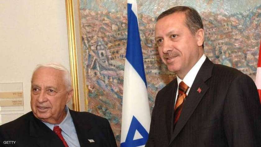 أردوغان مع شارون