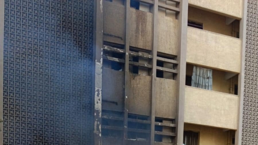 حريق المدينة الجامعية للطالبات بمدينة نصر