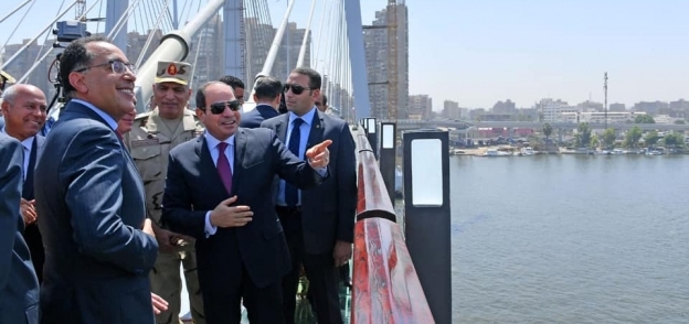 الرئيس السيسي يفتتح كوبري تحيا مصر