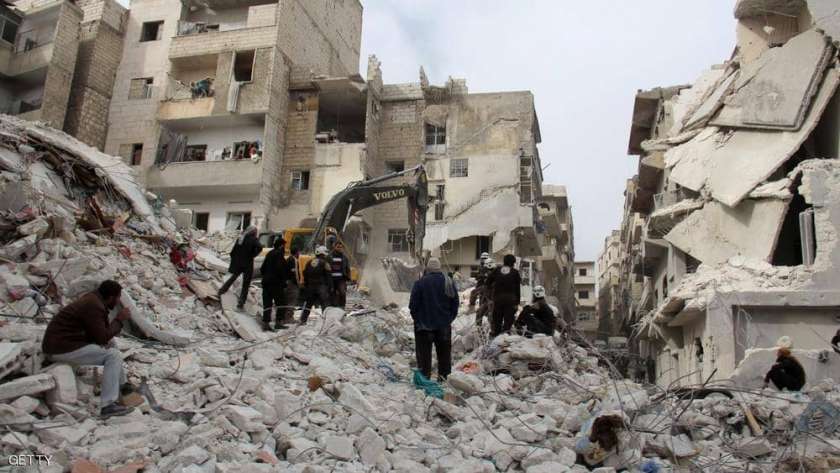 آثار اشتباكات في إدلب قبل أيام
