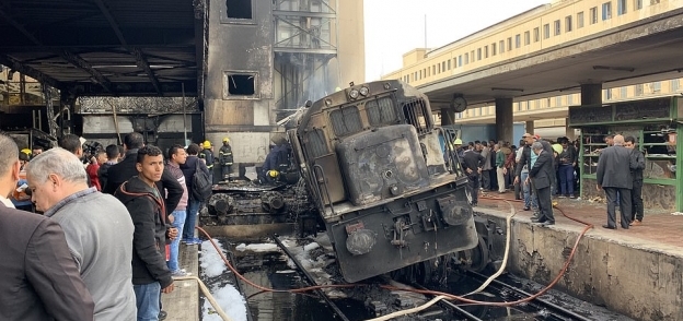 صورة من حادث محطة مصر