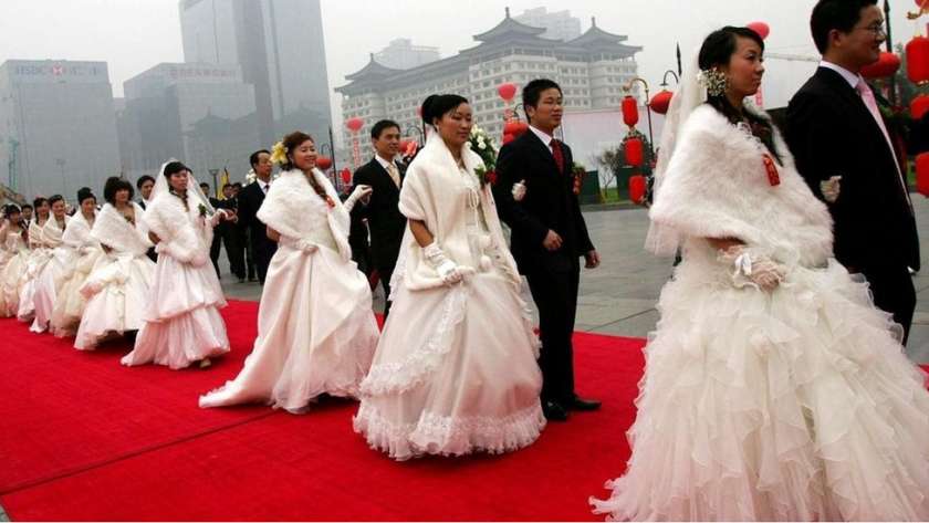 الزواج في الصين - صورة أرشيفية