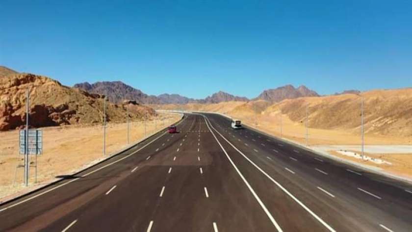 الطريق الدولي النفق شرم الشيخ أحد المشروعات التنموية في سيناء