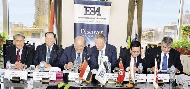 جانب من اجتماع مجلس الأعمال المصرى - التونسى