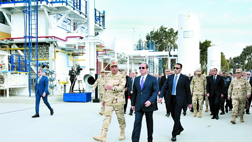 الرئيس عبدالفتاح السيسي، خلال افتتاحه مصنعين لإنتاج الغازات الطبية والصناعية
