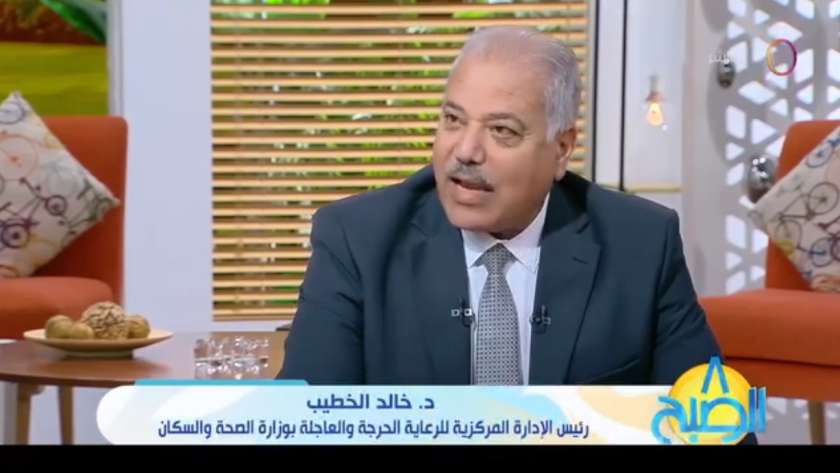 الدكتور خالد الخطيب رئيس الإدارة المركزية للرعاية الحرجة والعاجلة بوزارة الصحة والسكان