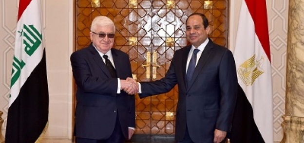 الرئيس عبدالفتاح السيسى فى لقاء سابق بنظيره العراقى