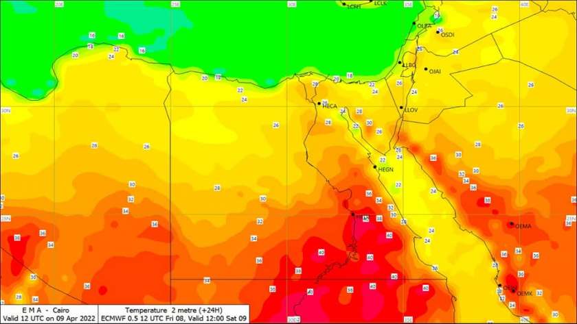 حالة الطقس غدا الخميس 2-6-2022 على مصر..حار على القاهرة