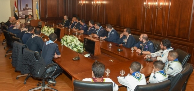 محافظ الإسكندرية يستقبل قادة الكشافة البحرية