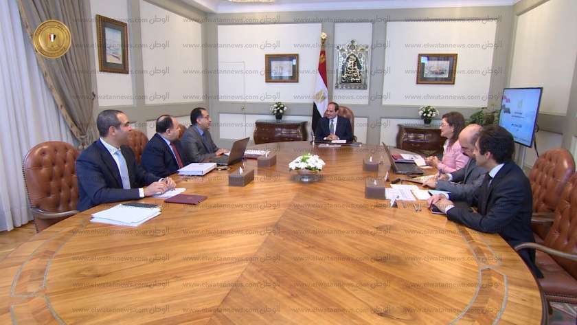 الرئيس عبدالفتاح السيسي خلال اجتماع سابق بشأن الصندوق السيادي