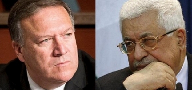 مدير وكالة الاستخبارات المركزية الأمريكية (CIA) مايك بومبيو والرئيس الفلسطيني محمود عباس