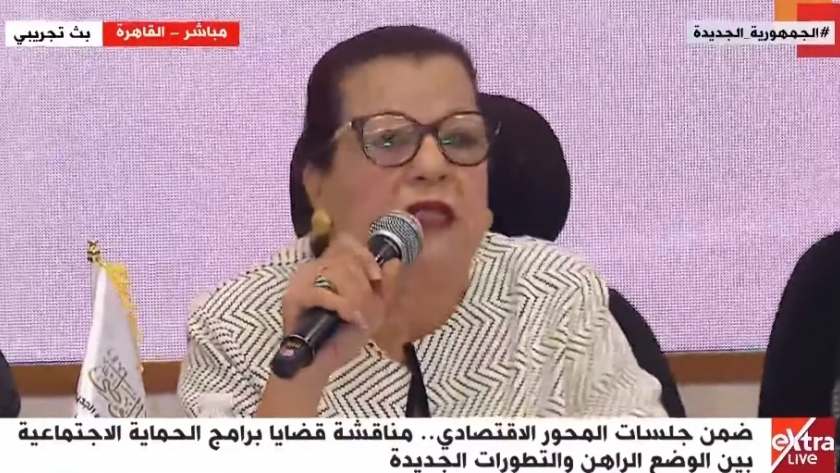 الدكتورة ثريا عبدالجواد - المقرر المساعد بلجنة العدالة الاجتماعية