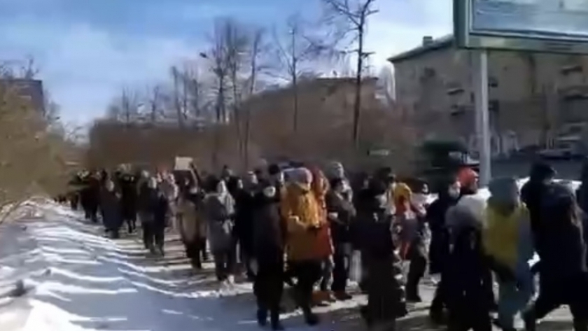 احتجاجات المواطنين فى روسيا على حرب أوكرانيا