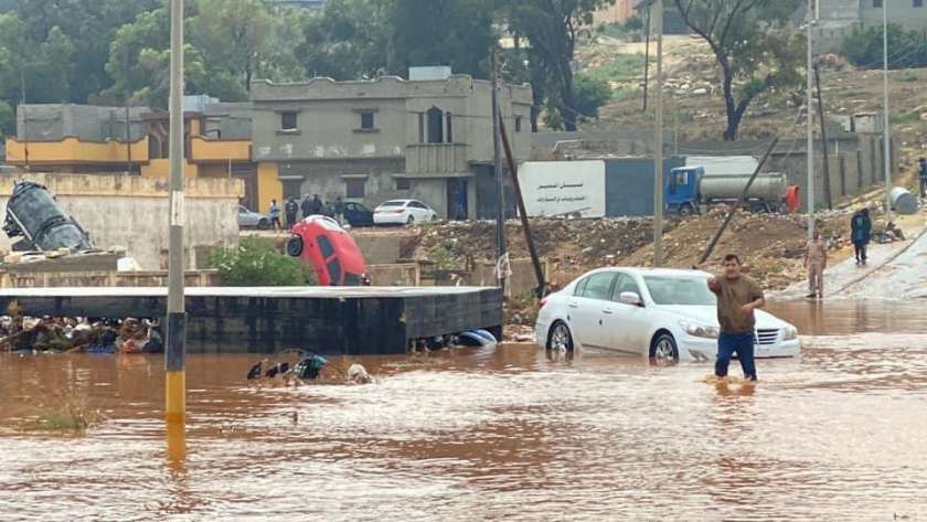فيضانات ليبيا تغمر مدينة درنة