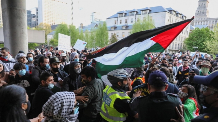 مظاهرات في كندا لدعم فلسطين
