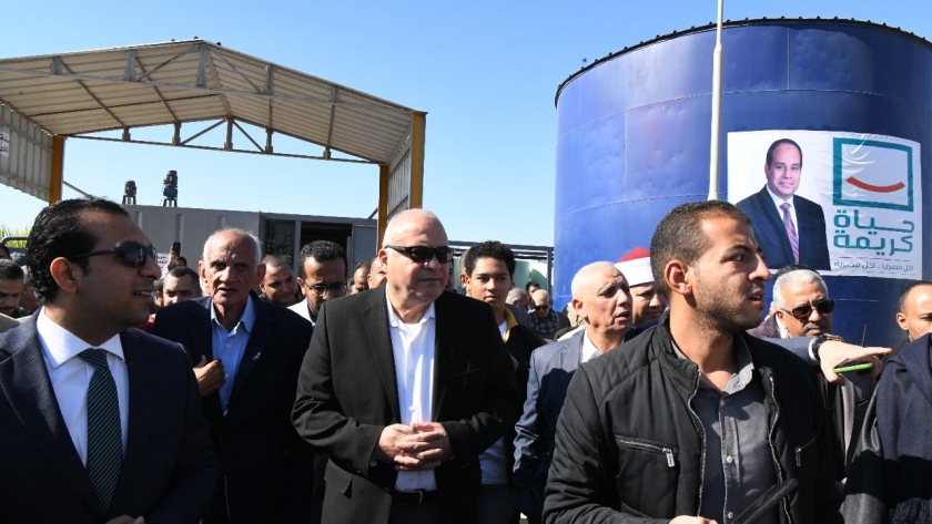 افتتاح محطة مياه الشرب في قنا