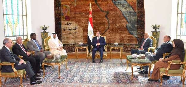 الرئيس عبد الفتاح السيسي يلتقى رئيس البرلمان العربى