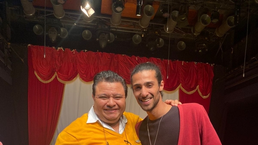 علي فايز مع المخرج خالد جلال