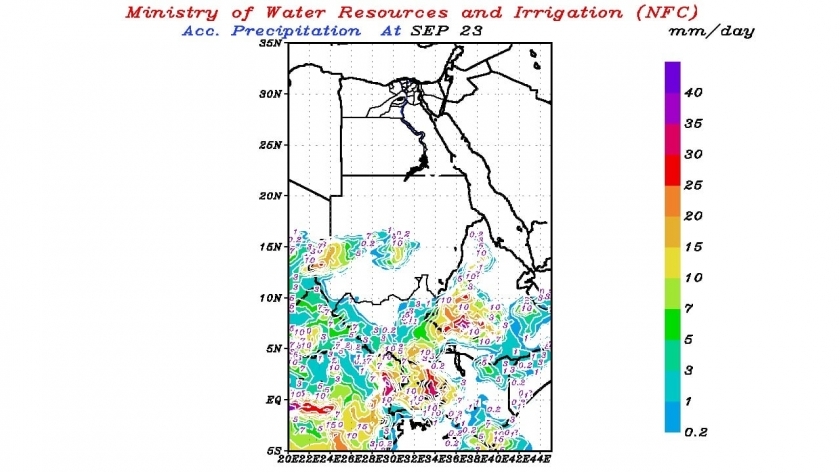نماذج سقوط الأمطار على الهضبة الأثيوبية
