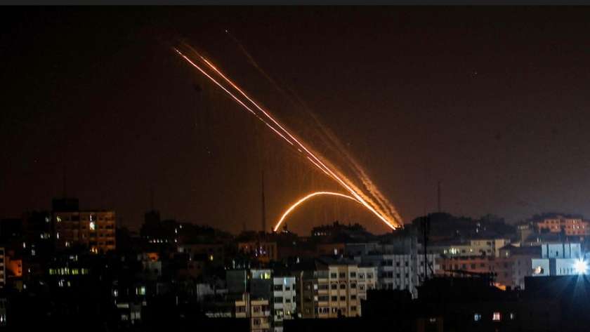 صورة صواريخ تزعم إسرائيل إطلاقها من غزة