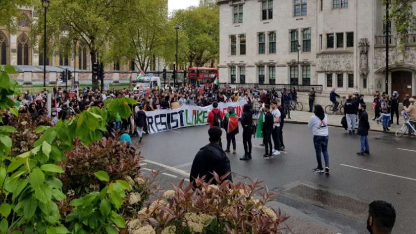 مسيرة دعم في لندن للقضية الفلسطينية