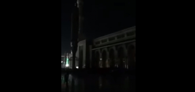 أنقطاع الكهرباء عن المسجد النبوى الشريف