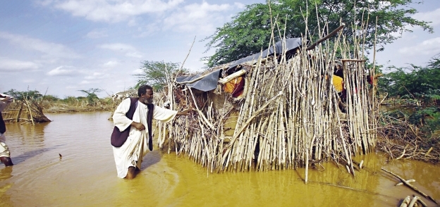 مياه الفيضان تغرق مناطق شاسعة من السودان «أ.ف.ب»