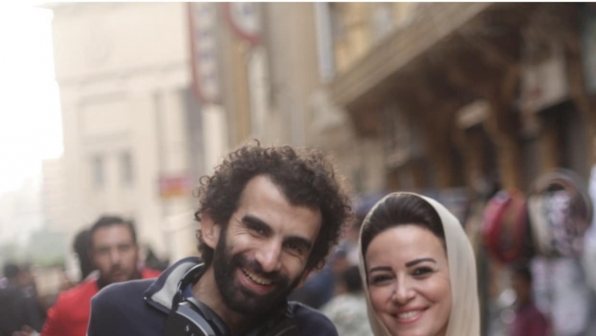 ريهام عبد الغفور في كواليس مسلسل «الأصلي»