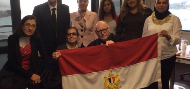 الجالية المصرية بنيوزيلاندا مع السفير المصري