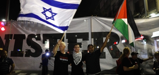 متظاهرون ضد قانون القومية الإسرائيلية