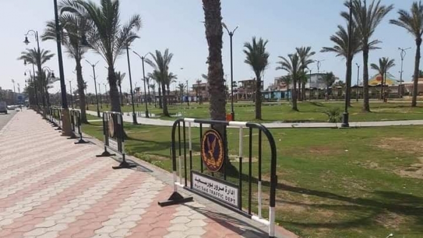 إغلاق الشواطىء والحدائق ببورسعيد