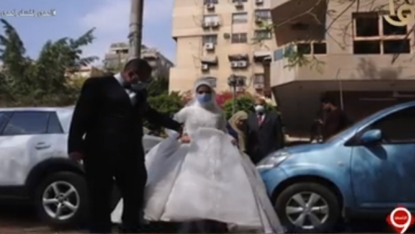 العروسين مصطفى ونهى