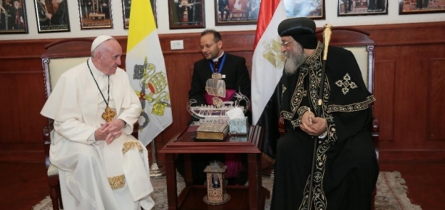 البابا تواضروس مع بابا الفاتيكان