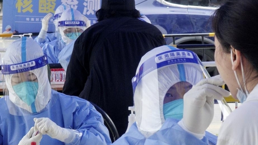مسحة فيروس «كورونا» في الصين-صورة أرشيفية