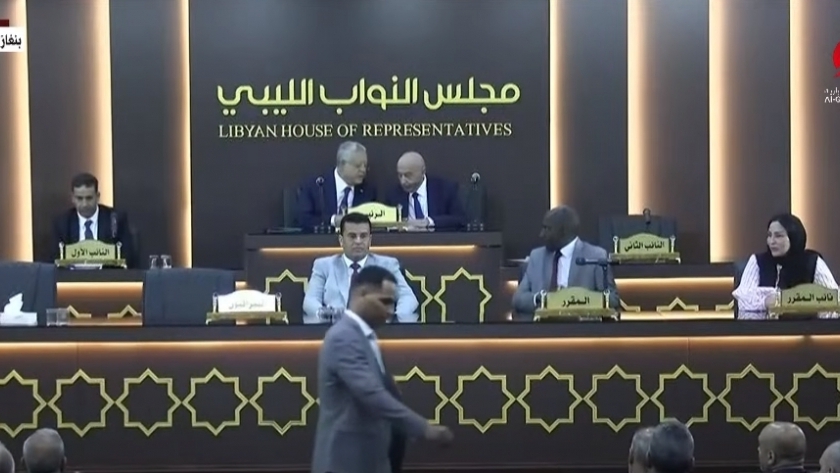 جلسة البرلمان الليبي بحضور رئيس مجلس النواب المصري