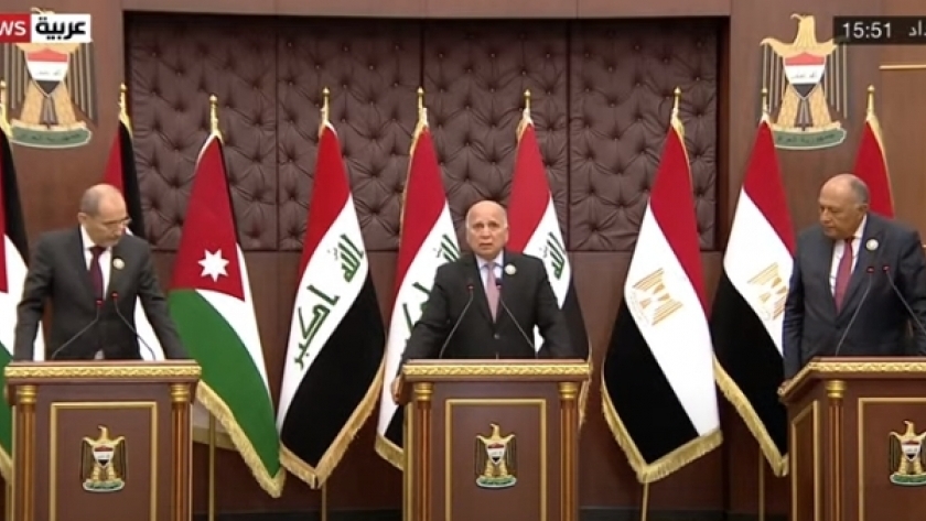 وزراء خارجية عراق ومصر والأردن
